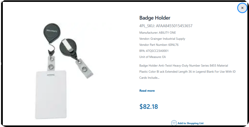 A close up of a badge holder

AI-generated content may be incorrect.
